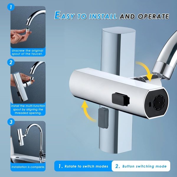 Multifunctional Kitchen Sink Waterfall Faucet